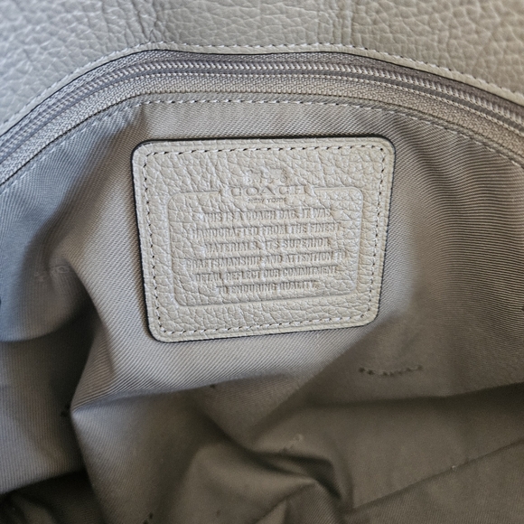 Coach Tan Pebble Leather Bag - Picture 7 of 13